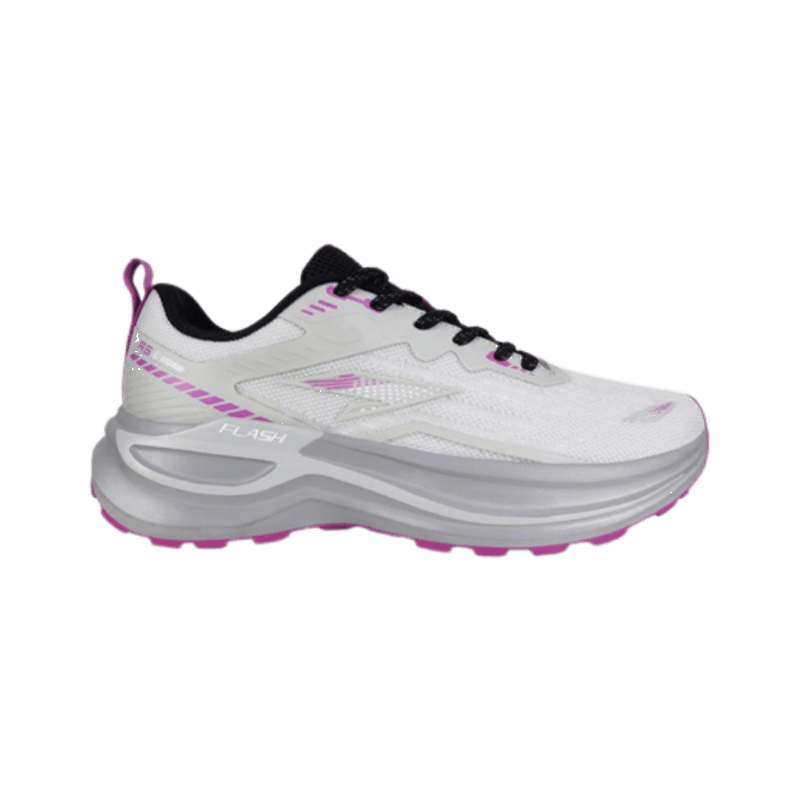 ZAPATILLAS DE DAMAS LT.GREY/PURPLE FLASH - 18402-1324