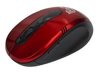 Klip Xtreme KMW-330 Vector - Ratón - ergonómico (óptico-6 botones-inalámbrico-2.4 GHz-receptor inalámbrico USB-rojo)