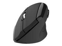 Klip Xtreme EverRest - Ratón vertical - ergonómico (diestro-óptico-6 botones-inalámbrico-2.4 GHz-receptor inalámbrico USB)