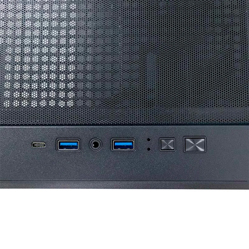 Case Sin Fuente Gamer TEROS Te-1323G, Mid Tower, ATX / Micro-ATX / ITX, USB -A, Audio