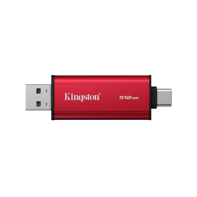 unidad en estado sólido dual portatil kingston 512gb, interfaz usb-a, usb-c, usb 3.2