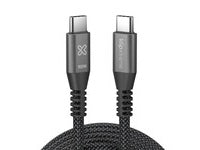 Klip Xtreme - USB cable - 24 pin USB-C (3 m-Black-100W Braided Fast charging)