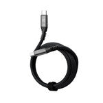 Klip Xtreme - USB cable - 24 pin USB-C (1.8 m-Black-240W Braided Fast Charging)