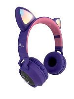 Xtech - XTH-650 - Headphones with microphone (Para Cellular phone / Para Computer / Para Home audio / Para Portable electronics / Para Tablet-Wireless-BT-Hera LED Lights)
