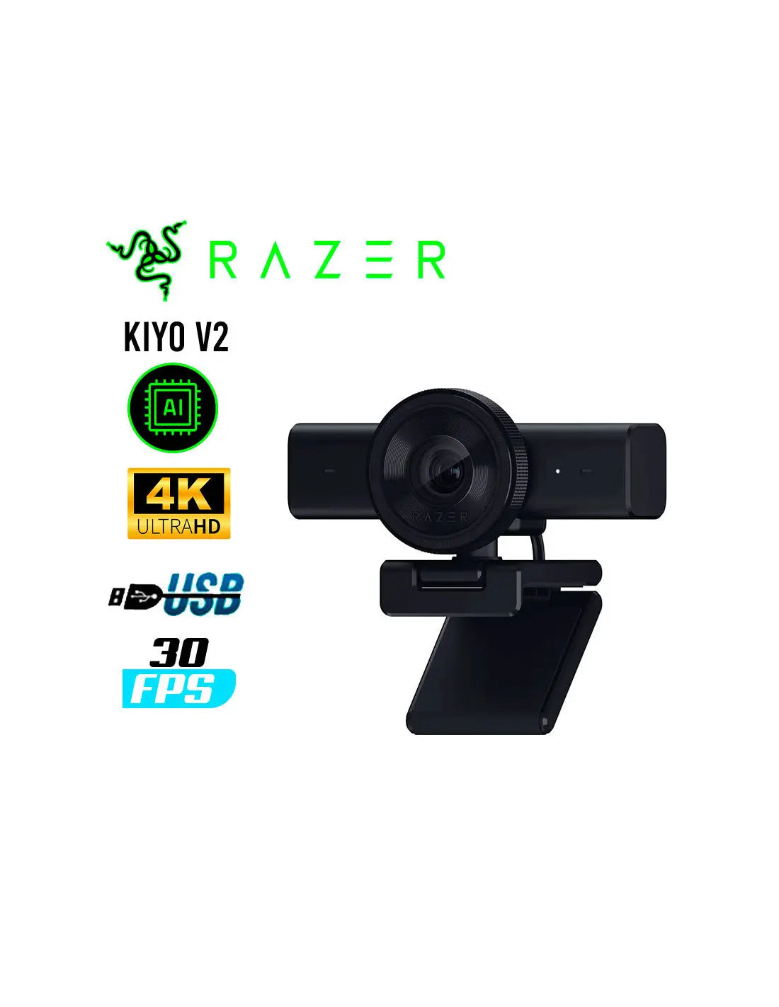 Razer Kiyo - V2 - Webcam (RZ19-05370100-R3U1)