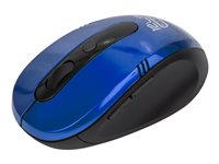 Klip Xtreme KMW-330 Vector - Ratón - ergonómico (óptico-6 botones-inalámbrico-2.4 GHz-receptor inalámbrico USB-azul)