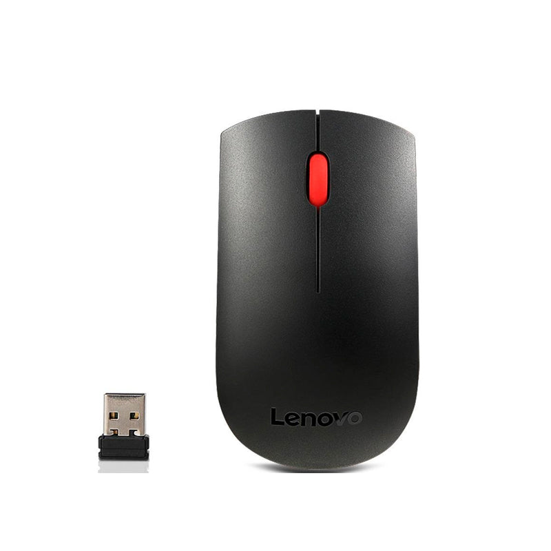Teclado + Mouse Lenovo, Inalámbrico, Color Negro,(Kit Combo)