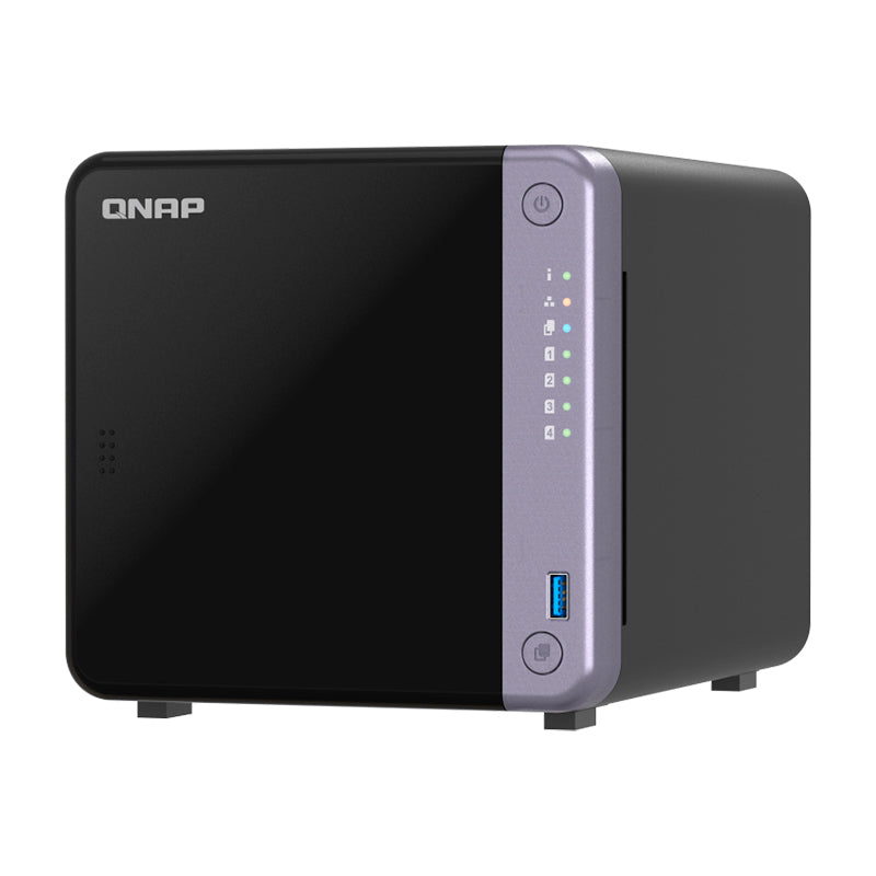 servidor nas qnap ts-432x-4g, arm al524 4c/2ghz, 4gb ram sodimm, bahias: 4x3.5 sata[ - nasqnts432x4gus