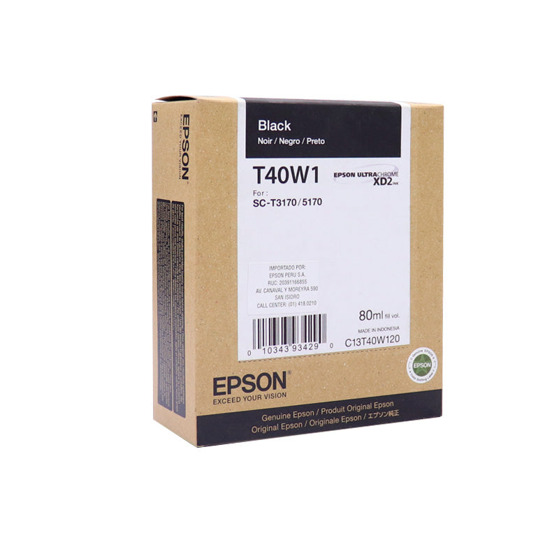 EPSON T40W120 BLACK INK CART.