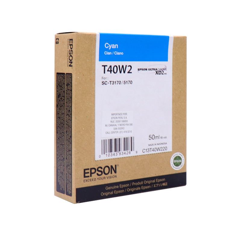 EPSON T40W220 CYAN INK CART.