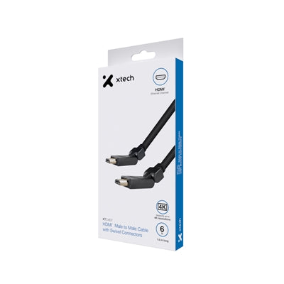 Xtech - Video / audio cable - HDMI (Male to Male Swivel 6f)