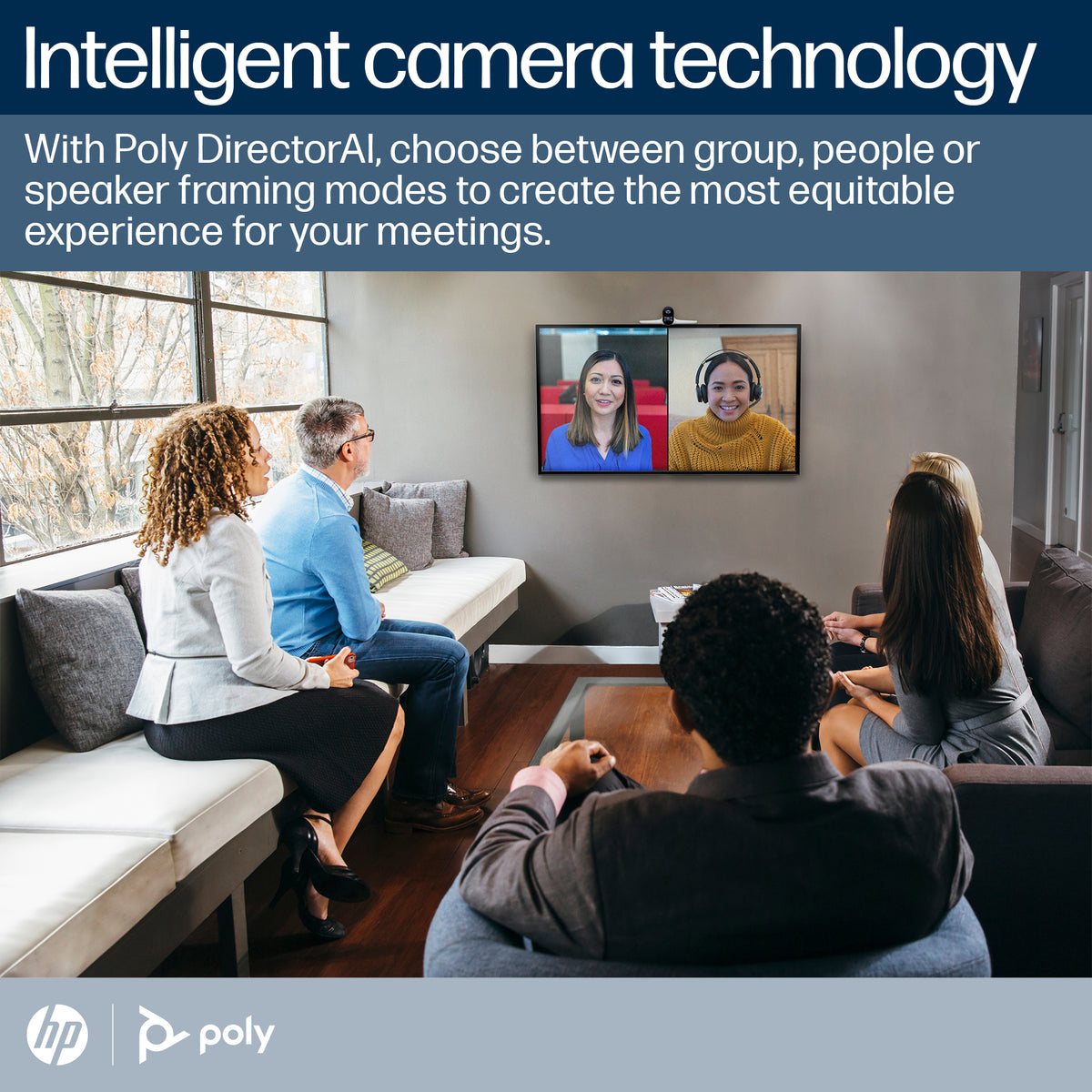 Poly Studio E70 - Cámera de conferencias - color (2 de 20 MP-3840 x 2160-4K, 2160p-LAN-USB-C-CC 12 V / PoE)