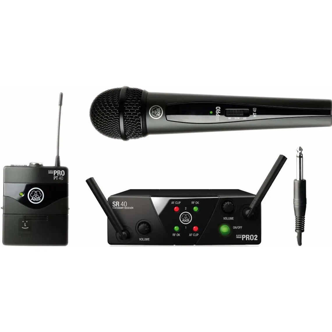 AKG WMS40 Mini2  Microfono Inalambricos VOCx1 LAVx1 US45 Negro