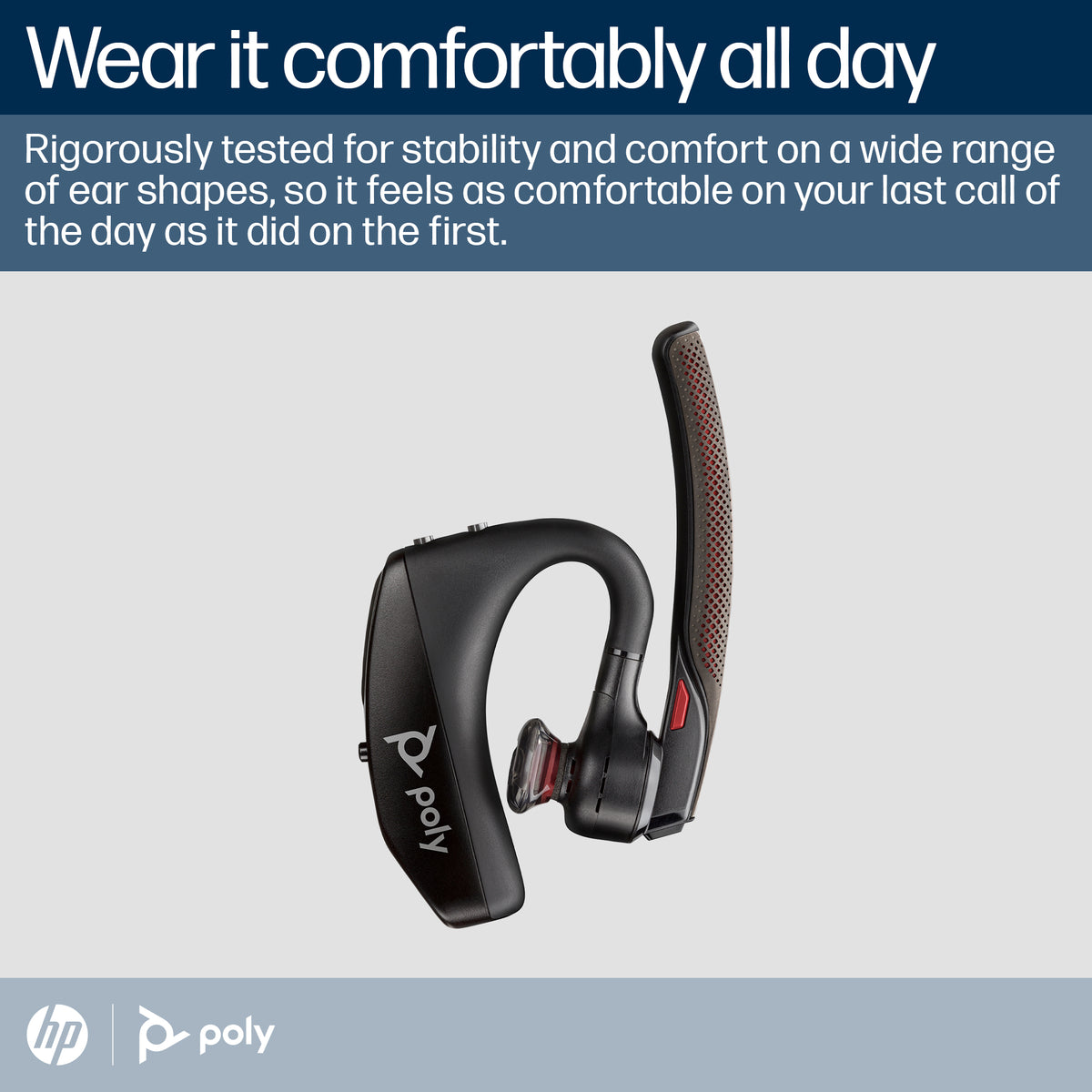 Poly Voyager 5200 UC - Auricular - auriculares de oído (montaje encima de la oreja-Bluetooth-inalámbrico)