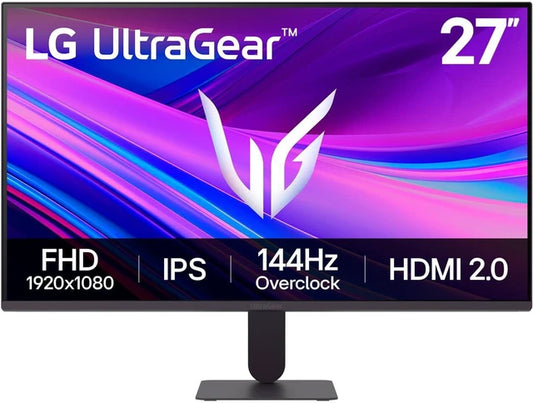 Monitor LG 27g411a-b, 27/fhd/ips/144hz/hdmi/dp/usb/headphones-out (3-polos, Solo Son