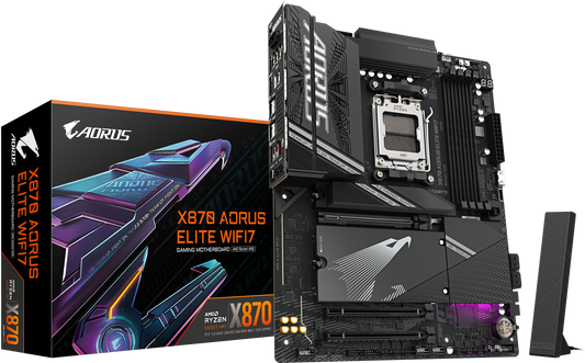 Motherboard Gigabyte X870 Aorus Elite Wifi7, Chipset AMD X870, Socket AMD Am5, Atx