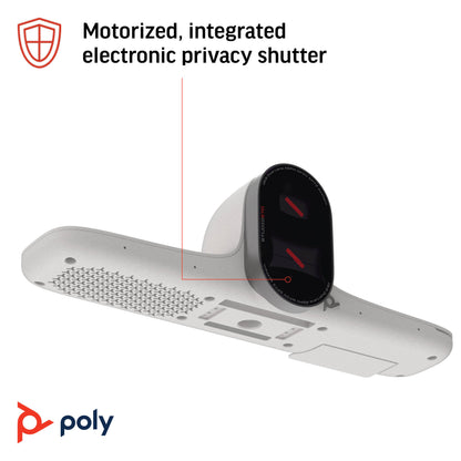Poly Studio E70 - Cámera de conferencias - color (2 de 20 MP-3840 x 2160-4K, 2160p-LAN-USB-C-CC 12 V / PoE)