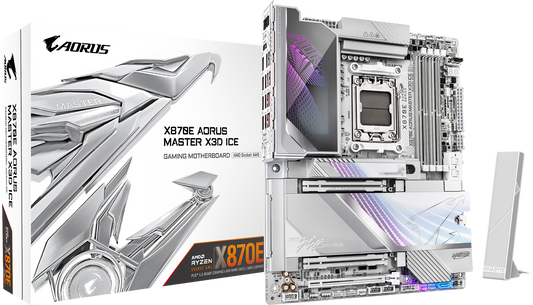 Motherboard Gigabyte X870e Aorus Master X3d Ice, Chipset AMD X870e, Socket AMD Am5, A