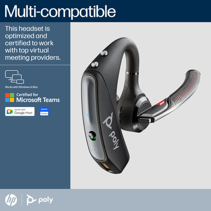 Poly Voyager 5200 UC - Auricular - auriculares de oído (montaje encima de la oreja-Bluetooth-inalámbrico)