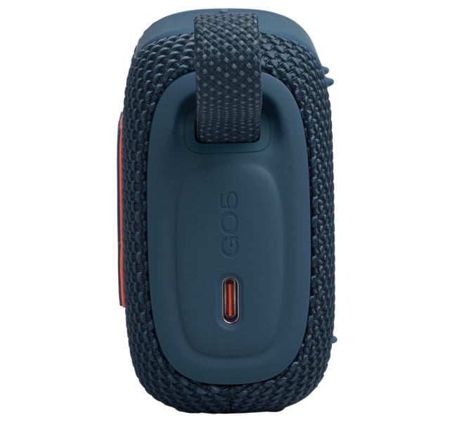 JBL Go 5 BT - Speaker - Blue (Bluetooth-Gran sonido en la palma de tu mano-Iluminación ambiental que mejora el estado de ánimo-Hasta 10 horas con Playtime Boost-A prueba de todo (polvo, agua y caídas)-Emparejamiento estéreo instantáneo AirTouch-Conéctate