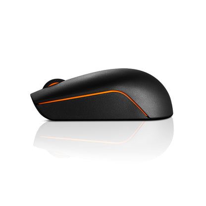 Mouse Lenovo 300 Compacto, Inalámbrico (2.4GHz A Través de Nano Receptor USB -A), Negro