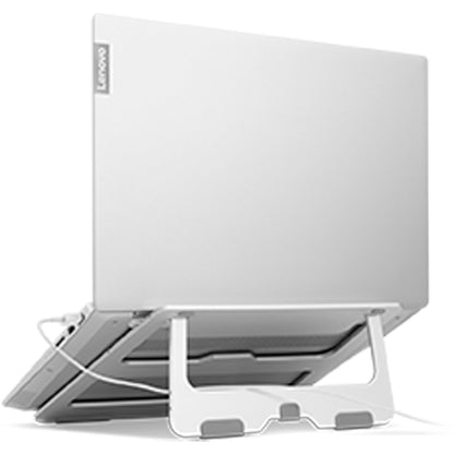 Soporte de Aluminio Lenovo para Laptop hasta 15.6, Inclinacion 18°, Plegable y Venti