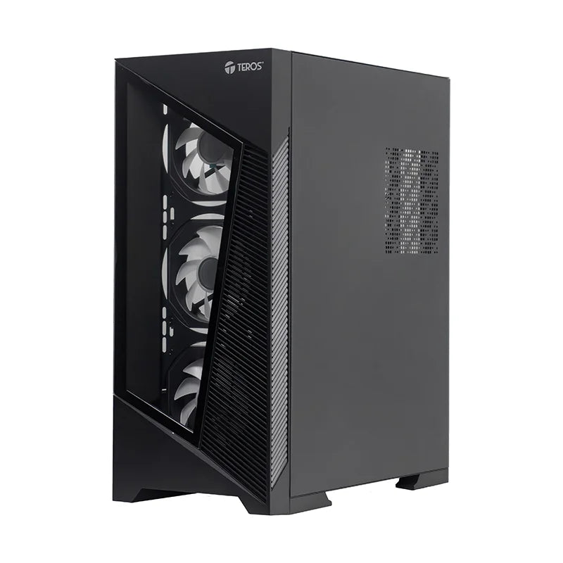 Case Sin Fuente Gamer TEROS Te-1330G, Mid Tower, E-ATX/ATX/Micro-ATX/It, USB -A, Audio