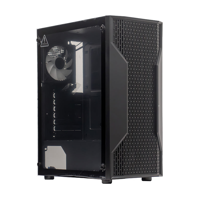 Case Sin Fuente Gamer TEROS Te-1332G, Mid Tower, ITX/Micro-ATX/ATX, USB -A, Audio