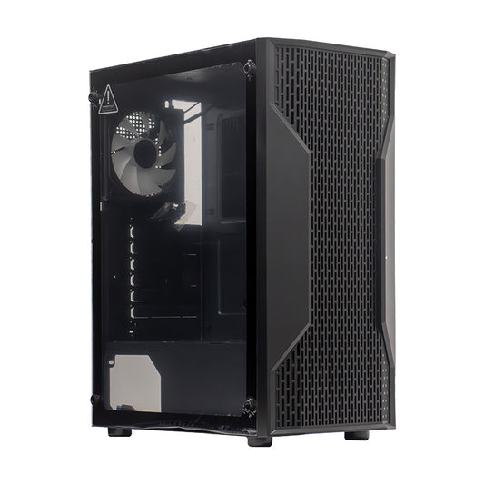 Case Sin Fuente Gamer TEROS Te-1332G, Mid Tower, ITX/Micro-ATX/ATX, USB -A, Audio