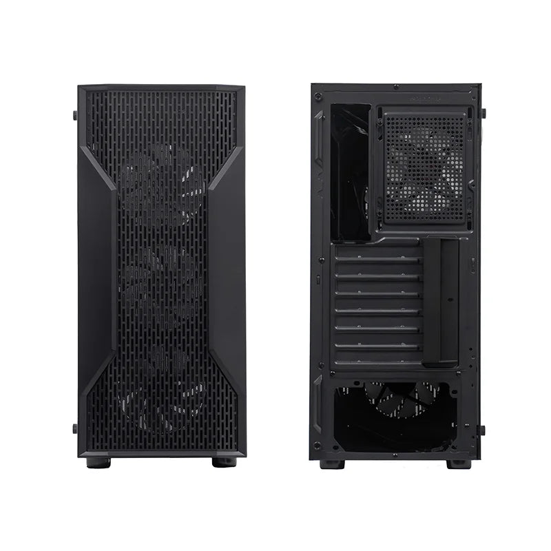Case Sin Fuente Gamer TEROS Te-1332G, Mid Tower, ITX/Micro-ATX/ATX, USB -A, Audio