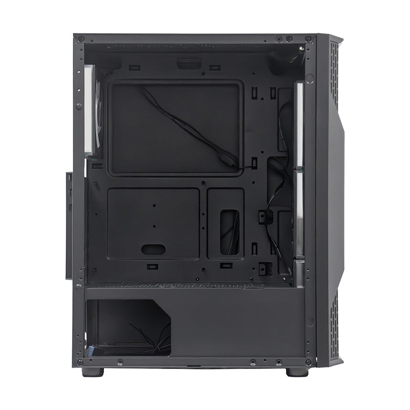 Case Sin Fuente Gamer TEROS Te-1332G, Mid Tower, ITX/Micro-ATX/ATX, USB -A, Audio