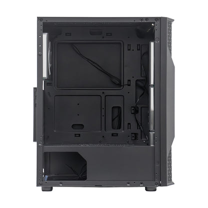Case Sin Fuente Gamer TEROS Te-1332G, Mid Tower, ITX/Micro-ATX/ATX, USB -A, Audio