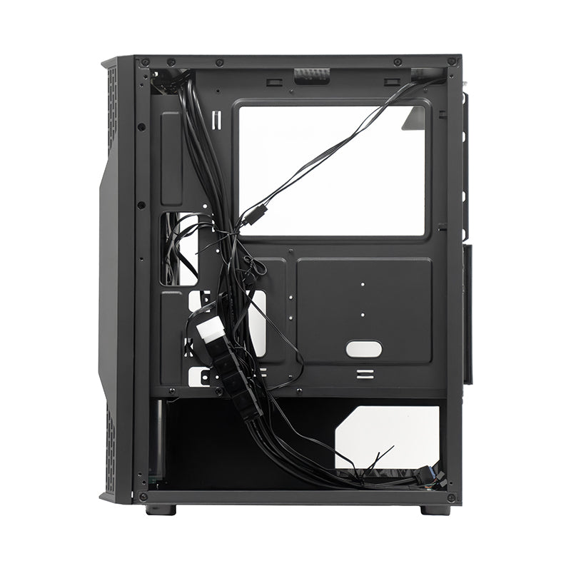 Case Sin Fuente Gamer TEROS Te-1332G, Mid Tower, ITX/Micro-ATX/ATX, USB -A, Audio