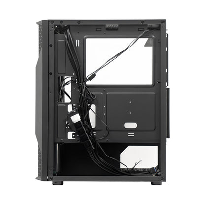 Case Sin Fuente Gamer TEROS Te-1332G, Mid Tower, ITX/Micro-ATX/ATX, USB -A, Audio