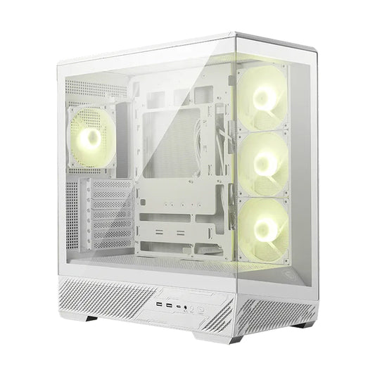 Case MSI Mag Pano 130R PZ/White, Factor Forma: Mid-Tower, Soporta: Mini-ITX/Micro-ATX