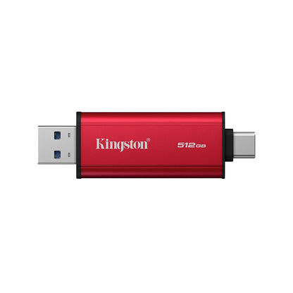 unidad en estado sólido dual portatil kingston 512gb, interfaz usb-a, usb-c, usb 3.2