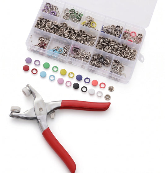 Alicates Costura Botón a Presion con 100 broches