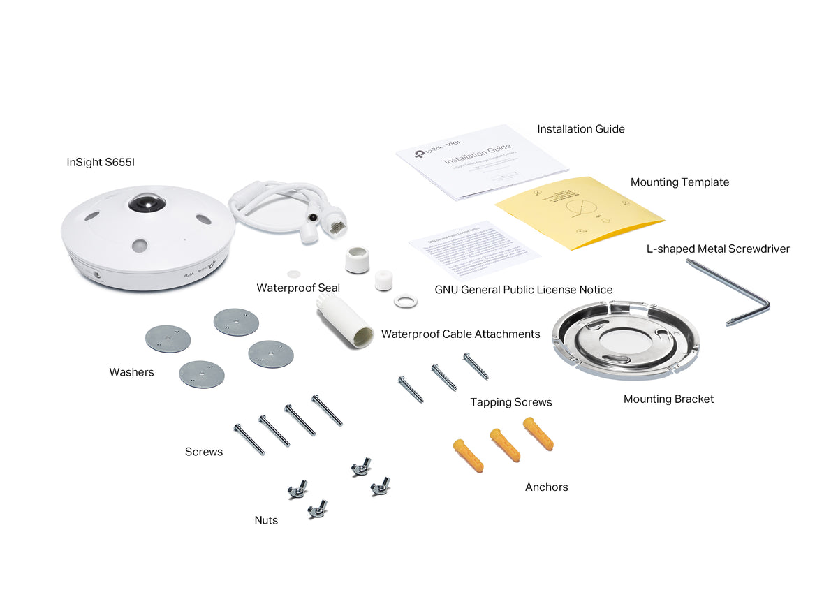 TP-Link - Surveillance camera - Indoor / Outdoor (VIGI InSight S655I 5MP IR Fis)
