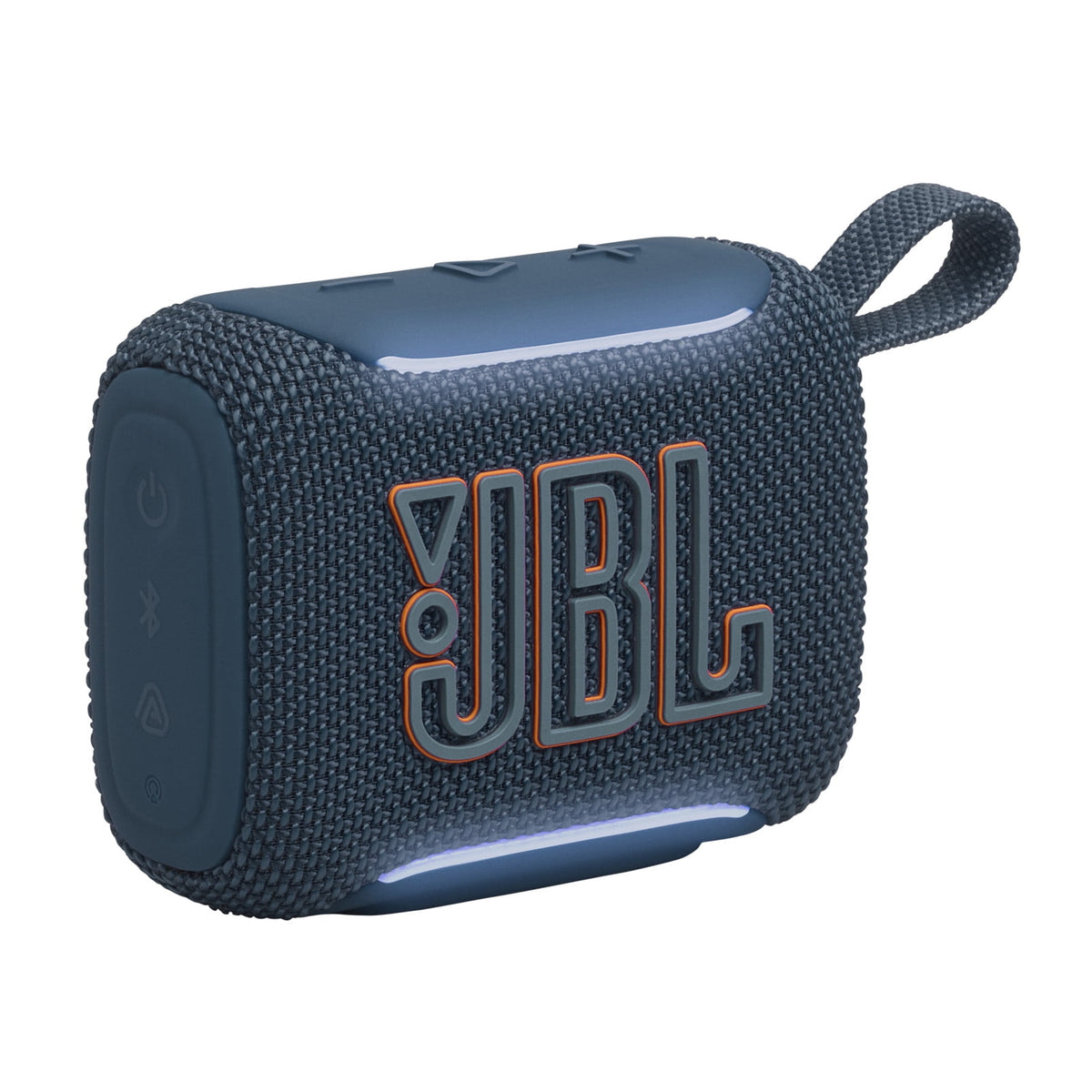 JBL Go 5 BT - Speaker - Blue (Bluetooth-Gran sonido en la palma de tu mano-Iluminación ambiental que mejora el estado de ánimo-Hasta 10 horas con Playtime Boost-A prueba de todo (polvo, agua y caídas)-Emparejamiento estéreo instantáneo AirTouch-Conéctate