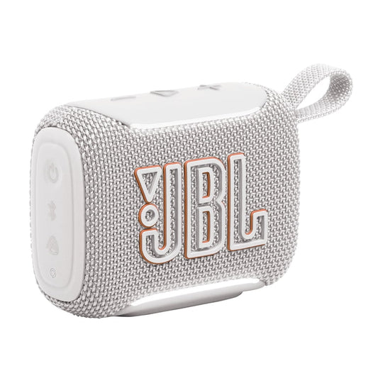 JBL Go 5 BT - Speaker - Whiter (Bluetooth-Gran sonido en la palma de tu mano-Iluminación ambiental que mejora el estado de ánimo-Hasta 10 horas con Playtime Boost-A prueba de todo (polvo, agua y caídas)-Emparejamiento estéreo instantáneo AirTouch-Conéctat