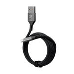 Klip Xtreme - USB cable - 24 pin USB-C (9 pin USB Type A-1 m-Black-30W Braided Fast charging)