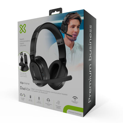 Klip Xtreme - Headset - Para Conference / Para Home audio (Wireless-Dual Stereo Mono)