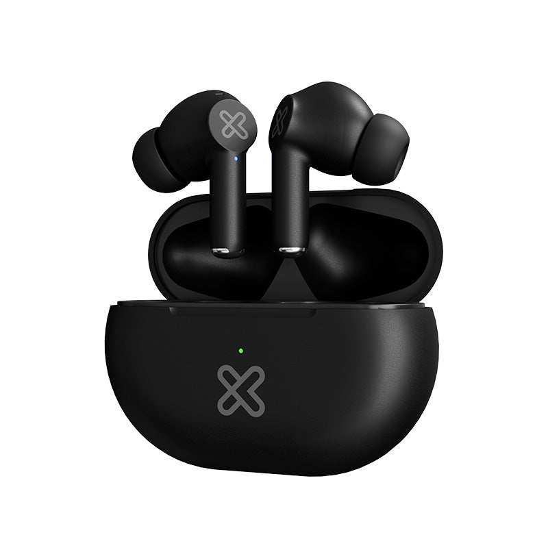 Klip Xtreme - True wireless earphones - Para Phone / Para Portable electronics / Para Tablet (Wireless-17Hrs IPX Black)