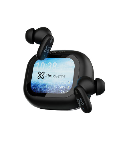 Klip Xtreme - True wireless earphones - Para Phone / Para Portable electronics / Para Tablet (Wireless-15Hrs Display Black)