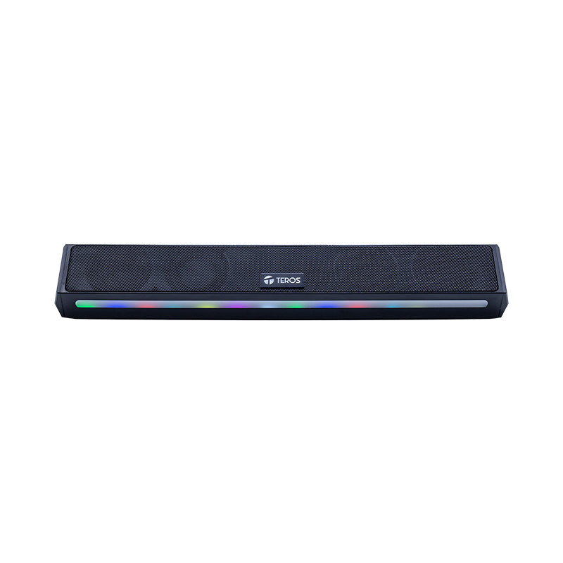 Barra de Sonido Portátil TEROS Vibe Te-Vib6054Blk, BT 6.0, 20W, USB , Luces RGB