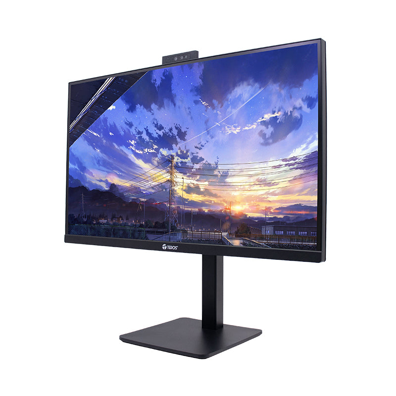 Monitor Plano Corporativo TEROS Te-2715Cs, QHD IPS, 100Hz, HDMI, DP, Audio Out, Cámar