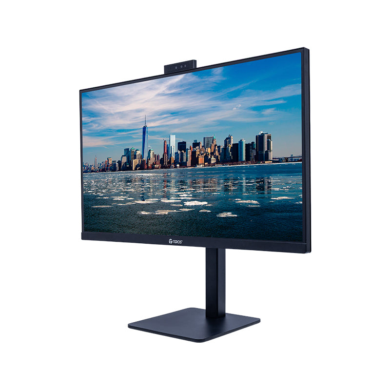 Monitor Plano TEROS Te-2720Cs, 27 QHD IPS, 144Hz, 1Ms, HDMI, DP, Cámara, Micrófono