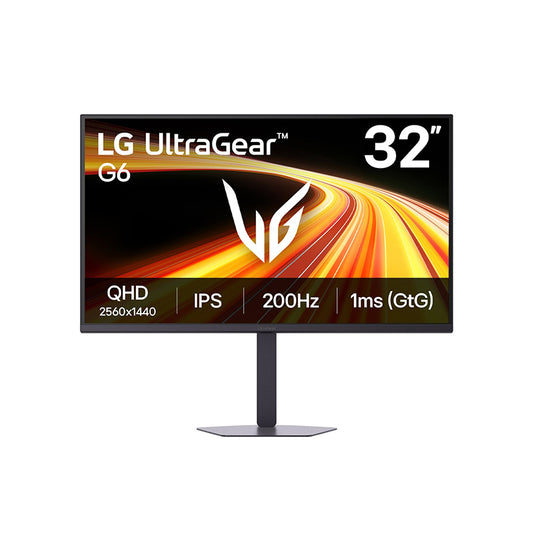 Monitor LG Gamer Ultragear G6 32G620B-B 32 /QHD/IPS/200Hz/HDMIx2/DP/Salida_Auriculare