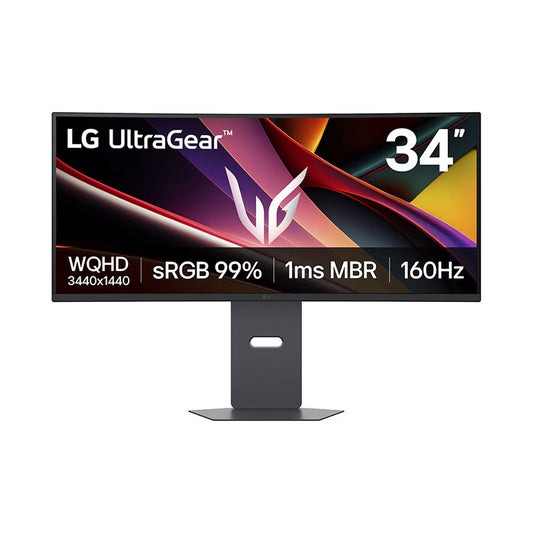 monitor gaming lg ultragear g6, 34" curvo/wqhd/va/160hz/1ms mbr/hdmi x2/dp/headphone - mon34lg34g600ab