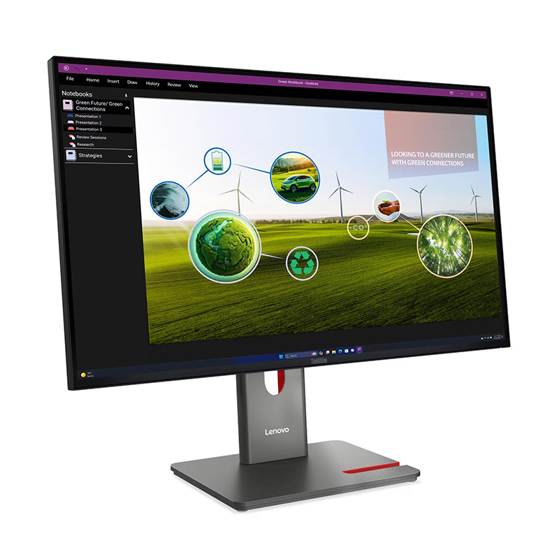 Monitor Plano Lenovo Thinkvision P27Q-40, 27 2K QHD Fast IPS, HDMI, DP, USB